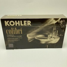 Kohler Colibri Ceramic Bathroom Tumbler Toothbrush Holder Merlot Purple