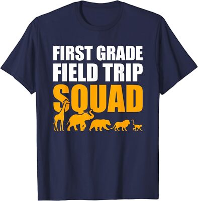 First Grade Field Trip Squad Safari Zoo Crew Unisex T-Shirt
