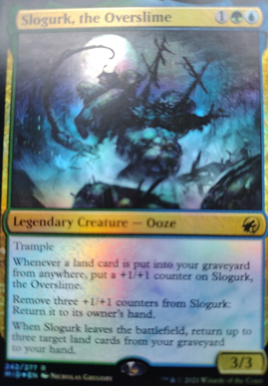 MTG Slogurk, the Overslime Innistrad: Midnight Hunt 242/277 Foil Promo for  sale online | eBay