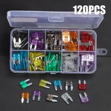 Mini Car Fuse Assortment Assorted Kit Blade Set 120PCS Auto Truck Automotive