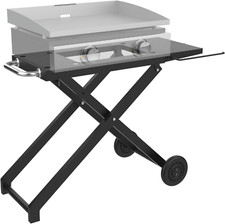 Portable Grill Cart for Blackstone 17 Inch  22 Inch Table Top Griddles, Folding