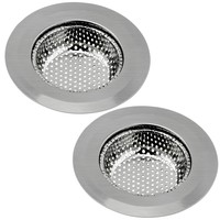 2pcs Stainless-steel Kitchen Sink Strainer-large Wide Rim 4.5 Diameter on sale 2pcs Stainless-steel Kitchen Sink Strainer-large Wide Rim 4.5 Diameter on sale