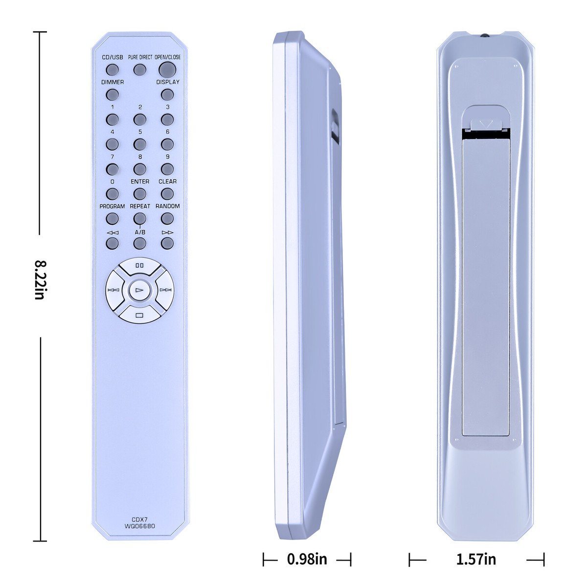 CDX7 WQ06680 Remote Control For Yamaha CDS700 CD-S700 CD-S700B CD