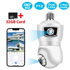 Dual Lens Home Security Camera Wireless Outdoor 4MP HD Night Vision Wifi CCTV US