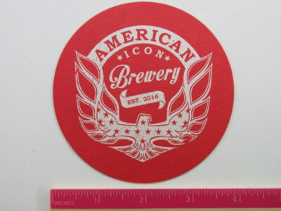 Beer Coaster AMERICAN ICON Brewery Vero Beach, FLORIDA Since