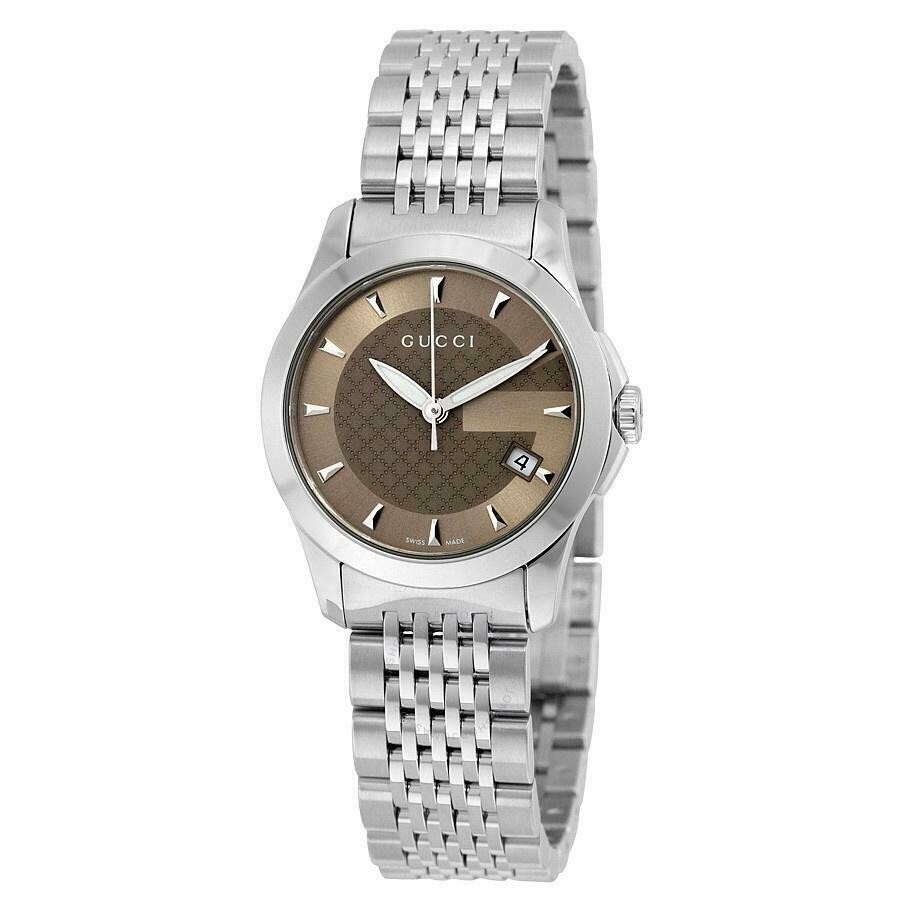 GUCCI 126.5 G Timeless Wristwatch Stainless Steel Quartz Women's