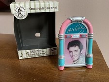 Elvis Presley Juke Box Christmas Ornament  Plays  Stuck on You   New