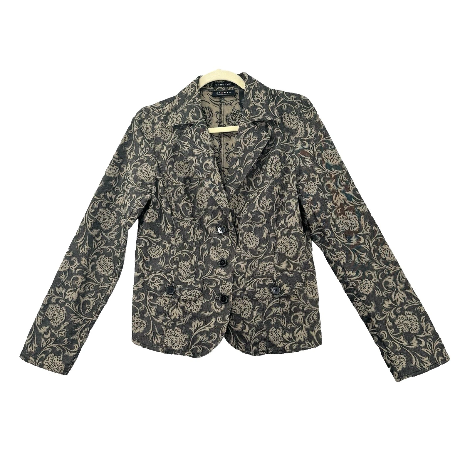 Abrigos Floral Marrón Liz Claiborne, chaquetas y chalecos para Mujeres