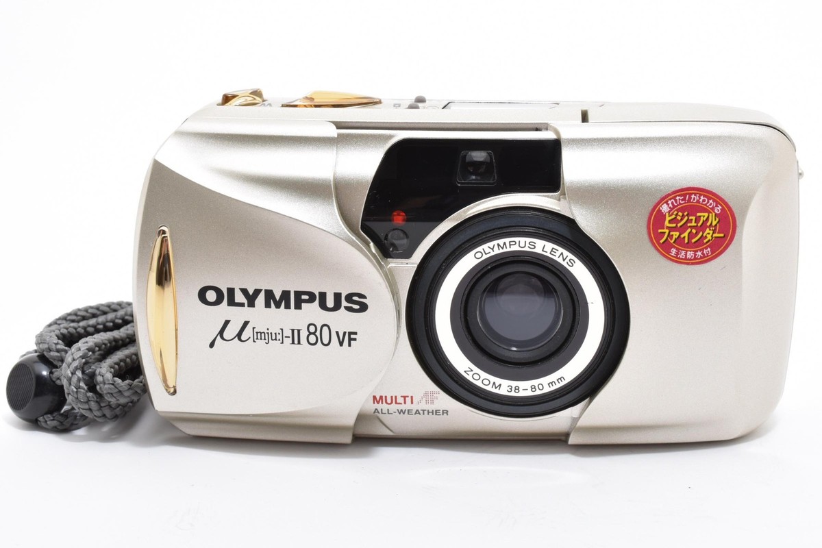 OLYMPUS μ[mju:]-II 80 VF Top MINT] OLYMPUS μ mju II 80 VF Point & Shoot 35mm Film Camera