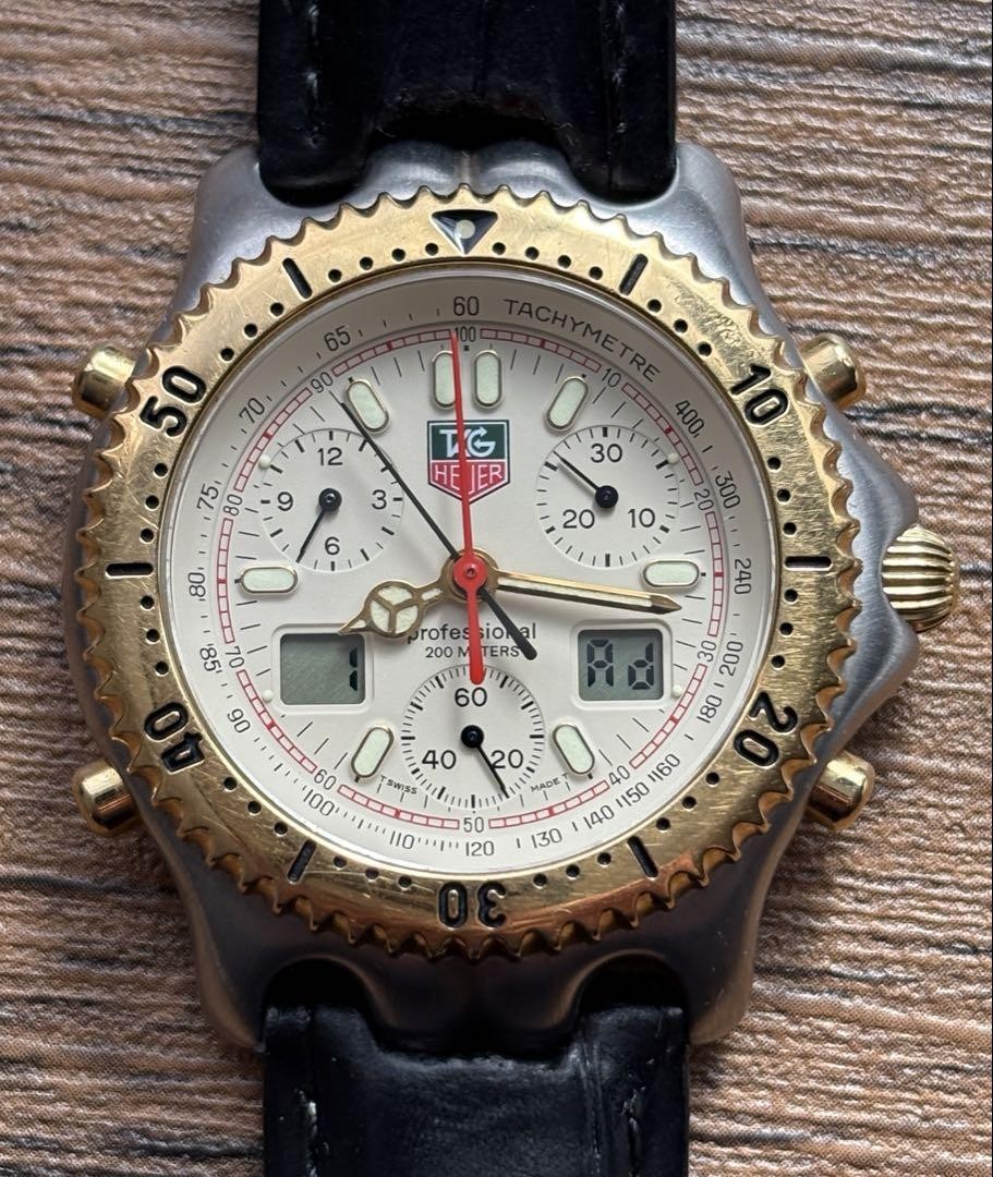 TAG Heuer SEL Ivory Dial Men's Watch CG1123 Stainless Steel