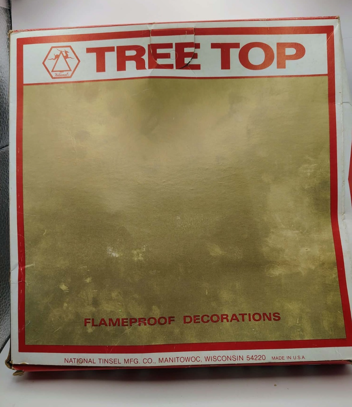 Tree Of Gold Vintage National Tinsel Spun Glass Angel Christmas Tree Topper Gold ...
