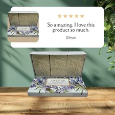 Hopificio Lavender Finest Triple Milled Soap 3-Pack Made in Italy 150g (5.3oz)