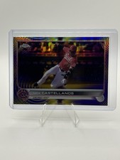 2022 Topps Chrome - Nick Castellanos #4 Purple & Yellow Sonic Pulse/299