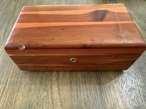 Vintage Miniture Lane Cedar Chest Altavista, VA, Sold From Denver CO