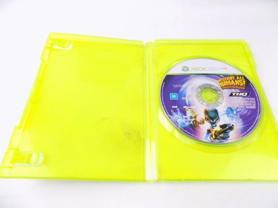 Mint Disc Xbox 360 Destroy All Humans! Path Of The Furon - No Manual - Image 2 of 2