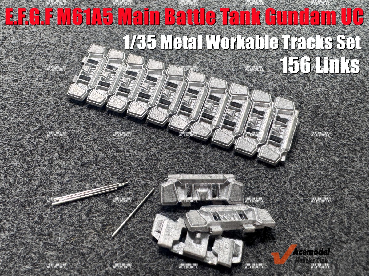 1/35 E.F.G.F M61A5 Main Battle Tank Semovente Metal Tracks for
