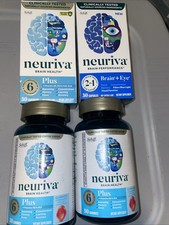 Sealed Lot Of 4 Neuriva Plus And Brain And Eye 160 Count EXP 07/26 And08/27