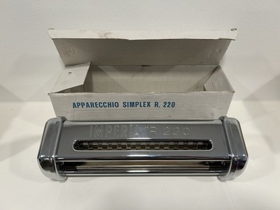 Imperia R.220 Simplex Pasta Cutter Attachment Dual Roller Made in Italy