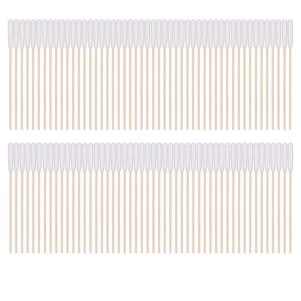 Dog Cotton Buds 100 Pcs Long Ear Dog Cleaner Cotton Swab Sticks with Wood Handle - Image 2 of 4