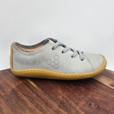 Vivobarefoot Addis Shoes Youth Kid Boys 28 / 11 Gray Barefoot Minimalist Sneaker