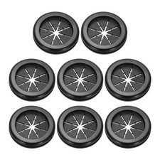 1.4" Drill Hole Rubber Grommets, 8Pcs Desk Grommet Cable Grommet, Black