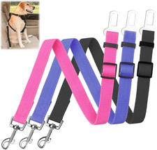 Adjustable Dog Car Seat Belt Elastic Pet Safety Harness Travel Leash