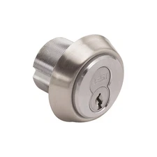 BEST  Mortise Cylinder,Satin Chrome Finish 481T86