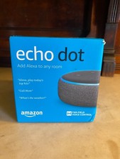 Altavoz inteligente Amazon Echo Dot con control de voz Alexa 3ª generación carbón usado