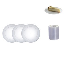 Party Essentials 120-Count Hard Plastic 6" Clear Dessert/Appetizer Plates
