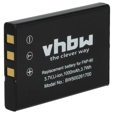 Akku für Aiptek MZ-DV H100 HD 720P HD720 P IS-DV DZO-Z53 GO-HD 1000mAh 3,6V