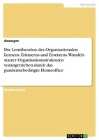 Anonymous | Die Lerntheorien Des Organisationalen Lernens, Erinnerns Und...