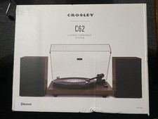 Crosley C62 Vinyl Record Player with Speakers and Bluetooth - Audio Turntables