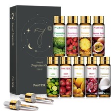 9PCS Fruity Fragrance Oils Gift Set, 10ml/0.33fl.oz for Soap,DIY Candle,Diffuser