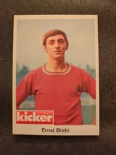 Bergmann 70/71 -  Ernst Diehl - 1.FC Kaiserslautern-  mit Kicker Aufdruck 