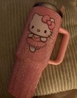 Pink Rhinestone Hello Kitty Cup, NEW — photo 2