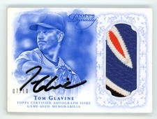 2015 Topps Dynasty #AP-TG1 Tom Glavine Patch Auto #/10 - Poor