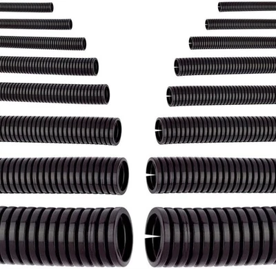 HANSEPACK24 GMBH Wellrohr Isolierrohr Kabel Rohr Wellschlauch Schutz Marderschutz Meterware