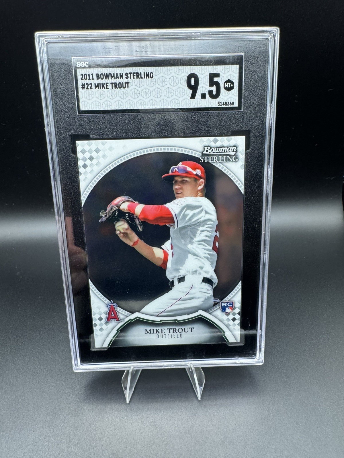 2011 Bowman Sterling - Mike Trout Rookie #22 (RC) SGC 9.5