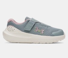 Under Armour UA Surge 4 AC Toddler Girl Size 8K Running Shoe in Pink Sage
