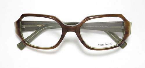 NEW VERA WANG V162 EYEWEAR WOMENS TORTOISE FULL-RIM 52-18-135 MO SQUARE PLASTIC - 第 2/8 張圖片