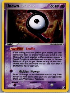 Unown (Z) Z/28 Holo Unseen Forces - Pokemon Card - NM
