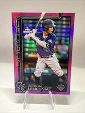 2025 Topps Pro Debut- Bairon Ledesma #PD-192 Fuchsia /199, Rockies Color Match