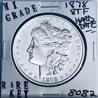 1878 8TF MORGAN SILVER DOLLAR HI GRADE GENUINE U.S. MINT RARE KEY COIN 8082