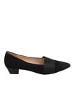 PETER KAISER Women's Heels UK 8 Black Leather with Other Court