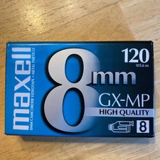 Maxell 8mm Gx-mp High Quality 120 Camcorder Video Cassette Tape- 281010