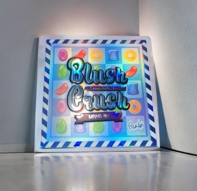 Rude Blush Crush 9 Color Palette Candy Theme Blusher Makeup Pigmented NIB