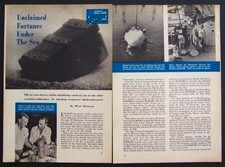 Sunken Treasure 1950 article MAP INFO Treasure Hunting Hunters