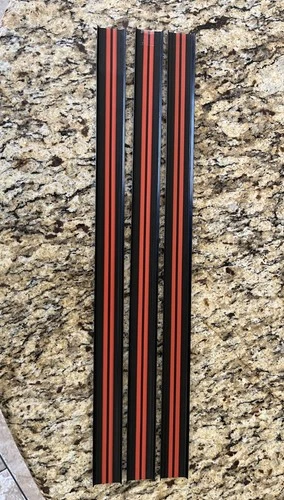 Vintage Hot Wheels Wipeout Race Track Black Red Stripes