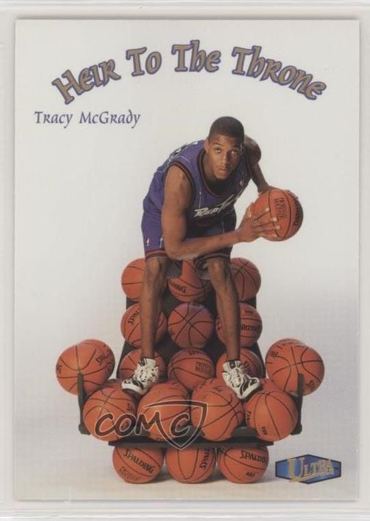 1997-98 Fleer Ultra Heir to the Throne Tracy McGrady #10HT Rookie RC HOF 0ls
