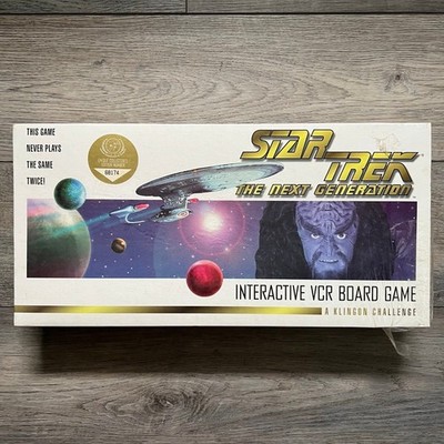 Star Trek The Next Generation Interactive VCR Board Game Klingon NEW SEALED